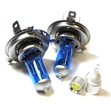 Suzuki Alto MK4 55w ICE Blue Xenon HID High/Low/Slux LED Side Light Bulbs Set