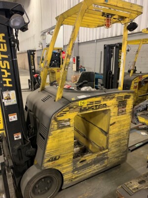 2004 HYSTER E40HSD STAND-UP DOCKER 3 WHEEL FORKLIFT, 36V | eBay