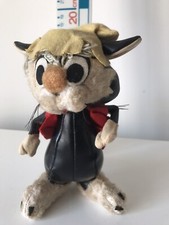 VINTAGE COLLECTABLE BLACK Cat Comical Unusual Unknown Maker Soft Plush Toy