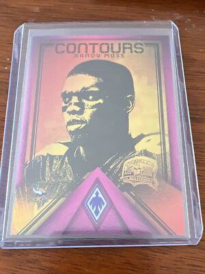 2022 Panini Phoenix Football Randy Moss Contours Pink 63/175 Minnesota Vikings