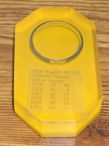GTCP 85-397 Output Drive Spacer Display Air Force Mechanics Training Aid 