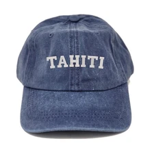 Tahiti embroidered dad hat, cap for vacation, souvenir cap