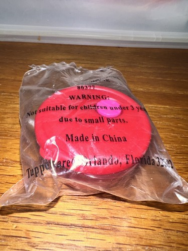 Tupperware ROCK N SERVE RED Gadget Miniature Midget New Opens For Tissues Notes - Picture 5 of 13