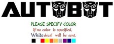 AUTOBOT 2 Decal Sticker JDM Funny Vinyl Car Truck Window Bumper Window 7"
