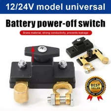 Car Battery Disconnect Isolator Cut Off Switch 12-24V Universal Battery Terminal