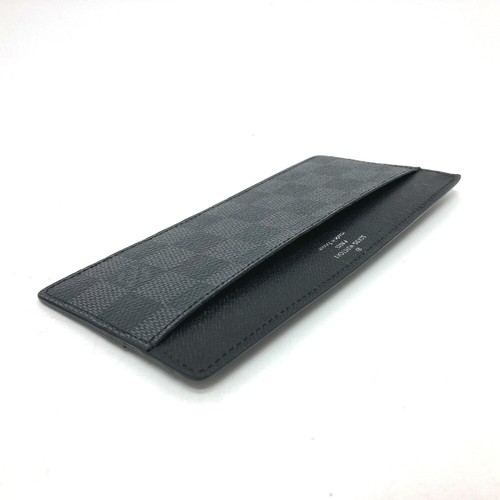 LOUIS VUITTON DamierGraphite Fashion Accessories Card Case Black - Picture 3 of 10
