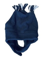 Navy Blue Snow Hat, Under Chin Fastener, Size...