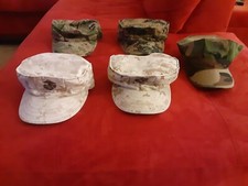 Marine Corps USMC 8 Point WOODLAND DESERT MARPAT Camouflage Cover Hat Cap Small