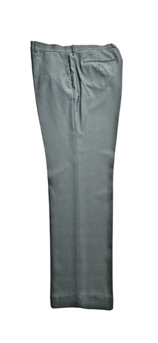 Perry Ellis Men’s Gray Dress Pants 38x32 Flat Front Straight Fit 100% Polyester - Picture 3 of 16