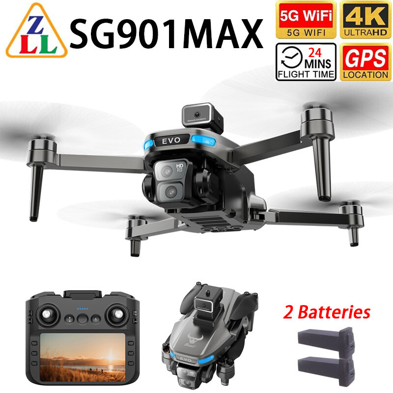 ZLL SG901MAX Drone Screen Control GPS 4K HD Camera Obstacle Avoidance 2 Battery