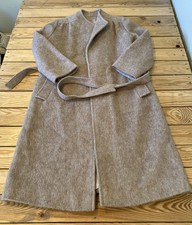 Mg Kinsler Women’s Vintage Wool Trench Coat Size L Beige Az