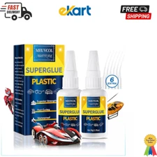 Super Glue for Plastic 100g, Heavy Duty Plastic Glue Model Kit  ABS, PVC Acrylic