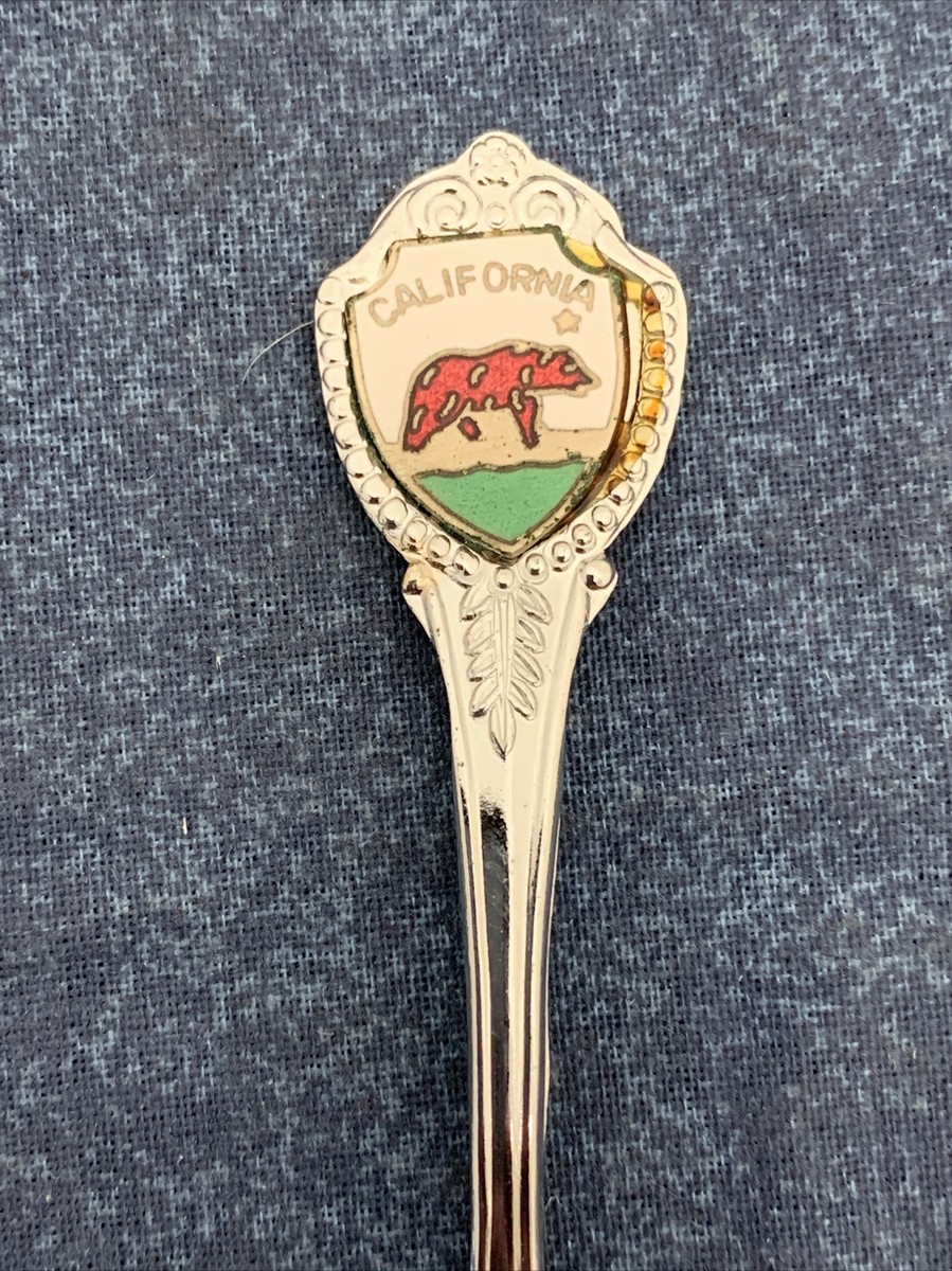 Vintage Souvenir Collectors Spoon California Bear Japanese Made
