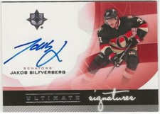 2012-13 Ultimate Collection Ultimate Signatures #USJS Jakob Silfverberg Senators