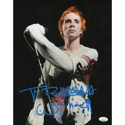 Johnny Rotten Autograph 11x14 Photo Sex Pistols Signed JSA COA Witness ...