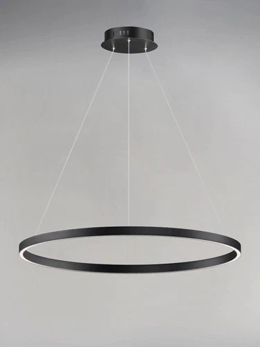 ET2 Groove 23 1/2" Wide Black LED Ring Pendant Light - Picture 3 of 5