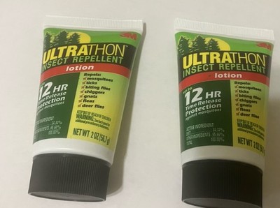 3m Ultrathon Insect Repellent Lotion 2pcs- 2oz- 12 HR Time Release Protection