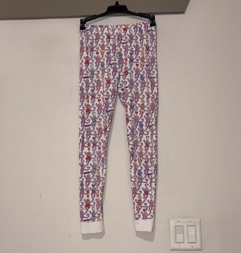 Roller Rabbit Lido Monkeys Newport Beach Girls Pajama Pants SZ 14 Years VGUC 
