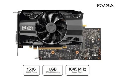 EVGA GeForce GTX 1660 Ti XC 6GB GDDR6 Video Card  (06G-P4-1263-KR)
