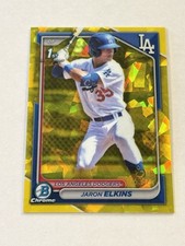 2024 Bowman Sapphire Chrome Prospects Jaron Elkins #BCP-106 (RC)
