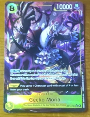 Bandai One Piece Gecko Moria OP04-104 SEC Alt Art Foil Character EN