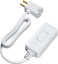 DEWENWILS Plug in Dimmer Switch for Lamp, Table Lamp 1 pack, White 