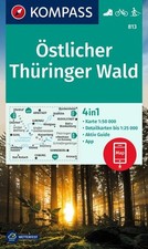 KOMPASS Wanderkarte 813 Östlicher Thüringer Wald 1:50.000 | deutsch