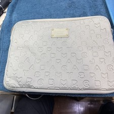 Marc by Marc Jacobs 14 x 10 Tan Neoprene Laptop Sleeve, Preowned
