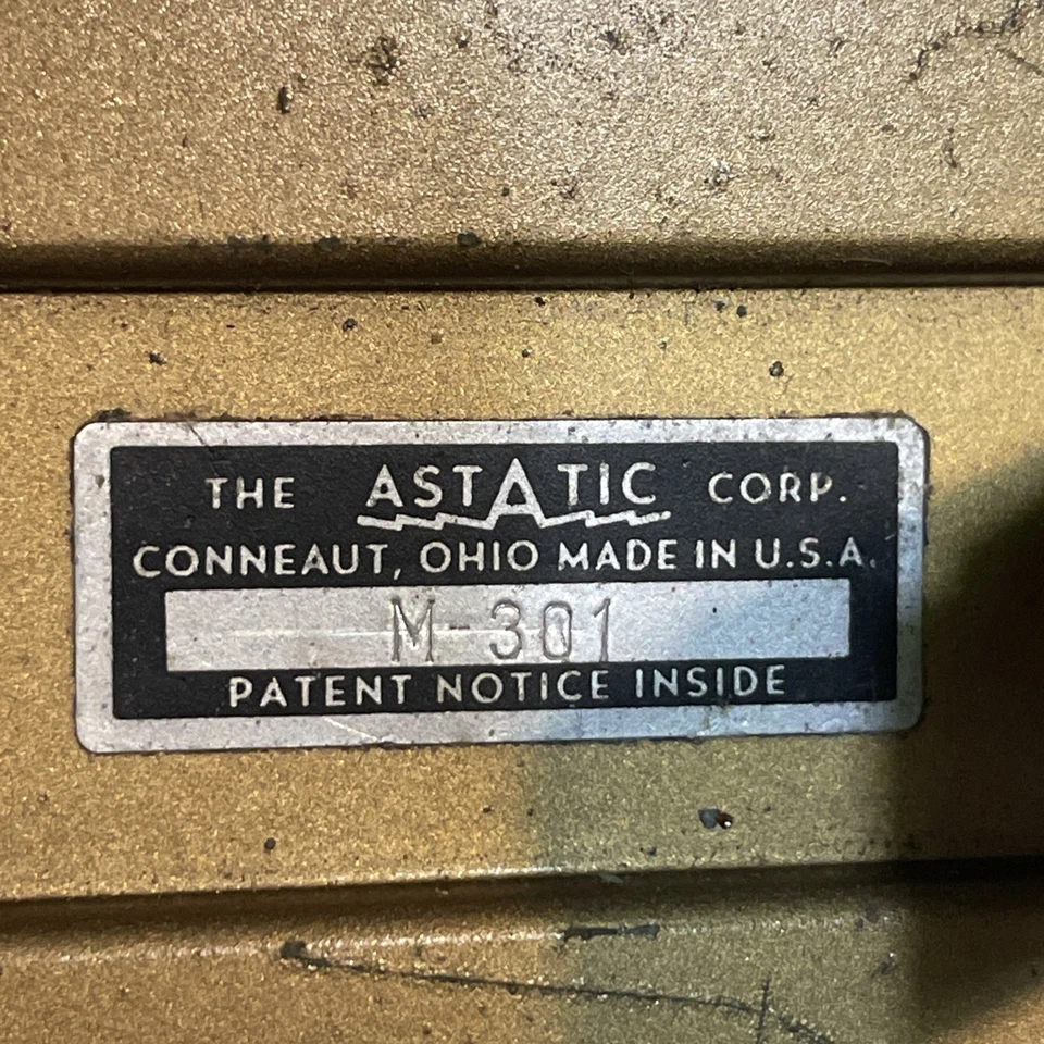 Astatic Vintage M301 Microphone untested Harmonica Mic - Image 2 of 4