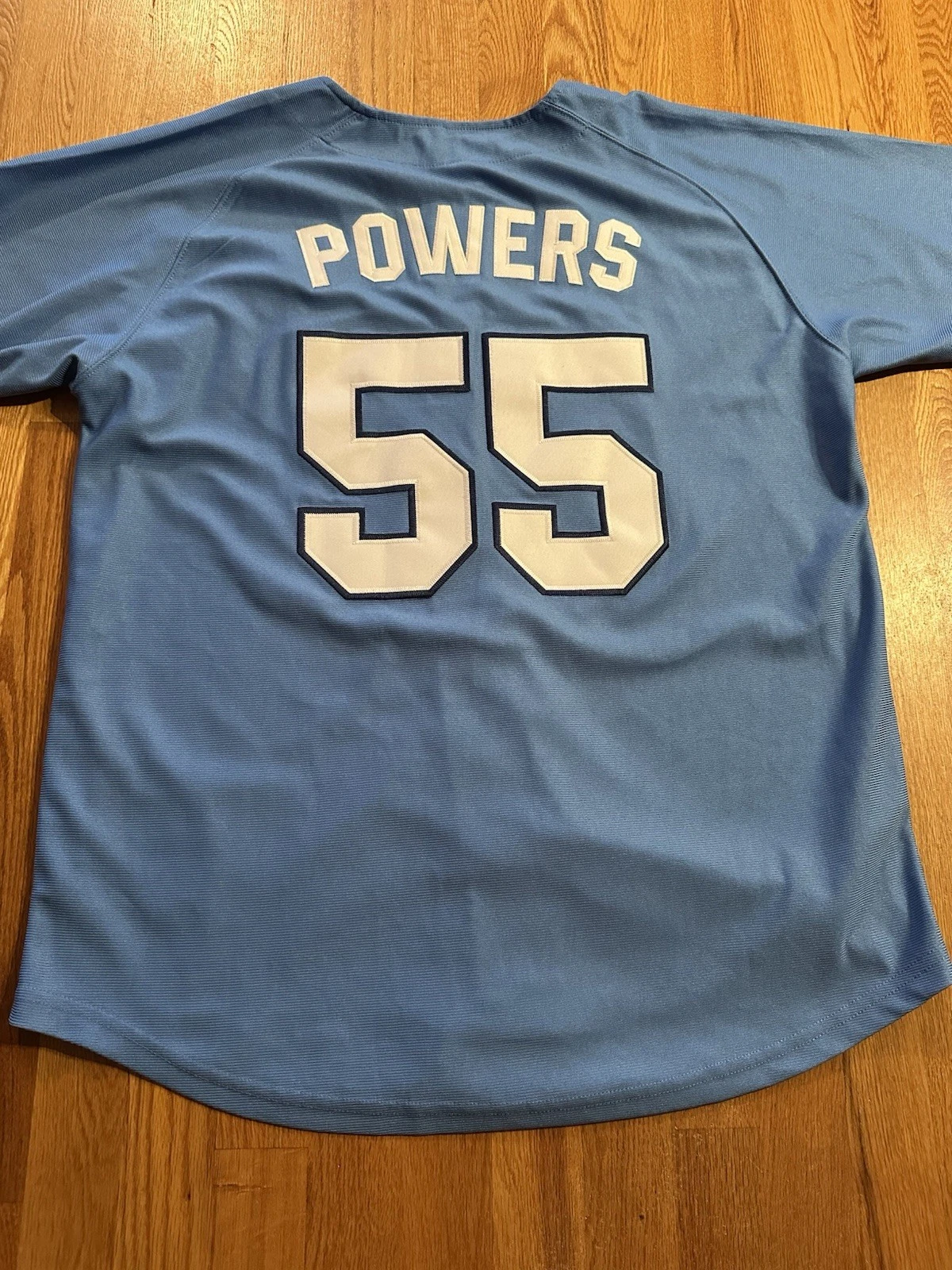 Kenny POWERS Myrtle Beach Mermen #55 Eastbound & Down HGC Light Blue Jersey XL - thumbnail 6