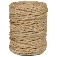 150Ft 5mm Heavy Duty Jute Twine Rope for DIY Crafts Arts Gardening Bundling