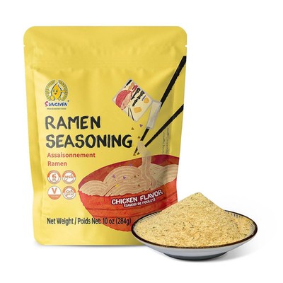 SUNGIVEN Chicken Instant Ramen Seasoning Powder, Vegan, Mild Premium Instant Noo