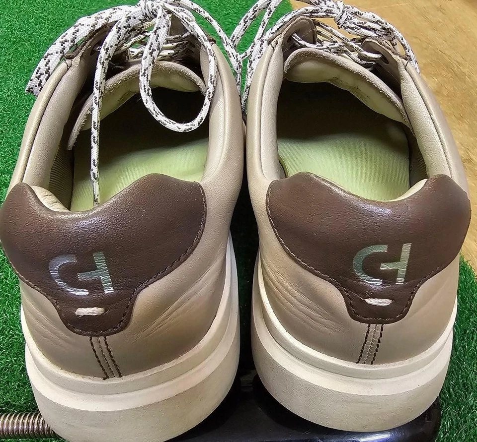Zapatos de golf impermeables Cole Haan beige/marrón 28 cm zapatillas para... - Imagen 2 de 4