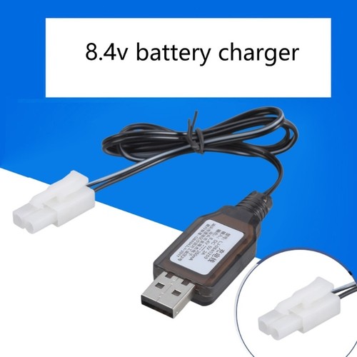 USB Charger Cable For 8.4V Remote Car NiMH NiCD Battery L6.2 2P Connectors - Zdjęcie 6 z 11