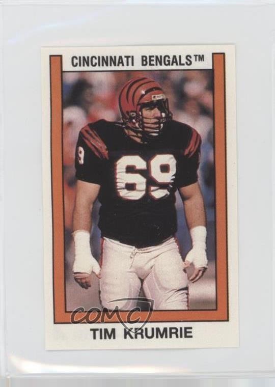 1989 Panini Album Stickers Tim Krumrie #232 0a2