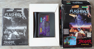 RAR - Flashback: The Quest for Identity - OVP + Anleitung - Atari Jaguar Spiel