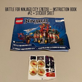 LEGO Ninjago Lot: 2257 9446 70611 70728 70734 Sealed Bags Partials Manuals +MORE