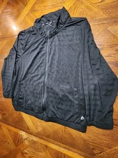 RBX Zip Up Long Sleeve Cover Up Sheer Striped - 3X Preowned