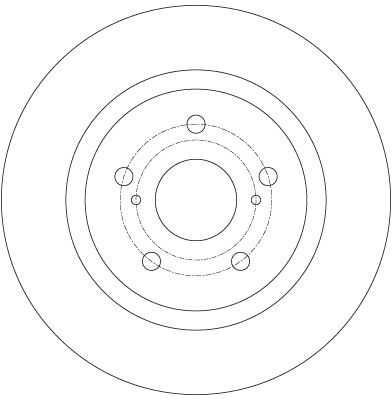Disque de frein TRW DF6324 à haute dissipation thermique contre le fading