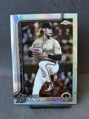2025 Topps Chrome Update - Max Meyer Sepia Refractor Marlins #USC183