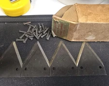 David Bradley parts knife sections blades for tractor # 4565m 4 Blades / Rivet