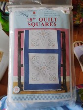 Jack Dempsey Needle Art Item 732 Pattern # 390 Star And Flowers 18-in Quilt Squa