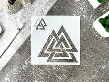 Geometric Triangles DIY Crafts Stencil for Unique Creative Projects - StencilAir