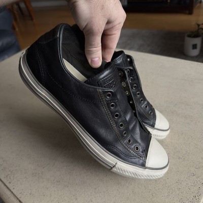 Converse X John Varvatos Chuck Taylor All Star Laceless Men s 10 Black Leather
