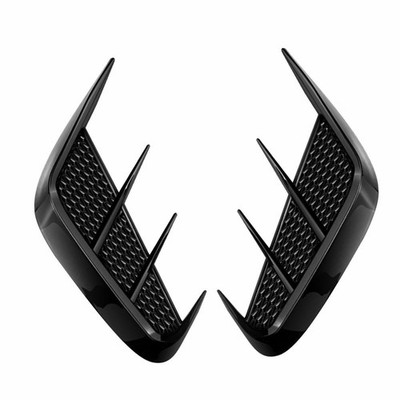 Soft Black Rear Bumper Sport Side Wing Member Vent Cover Trim Car Accessories