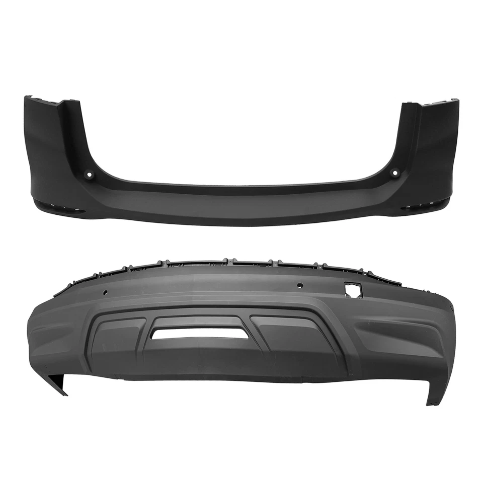 Rear Upper Lower Bumper Cover Primed For 2018 2019 2020 Chevy Equinox L/LS/LT - Изображение 3 из 4