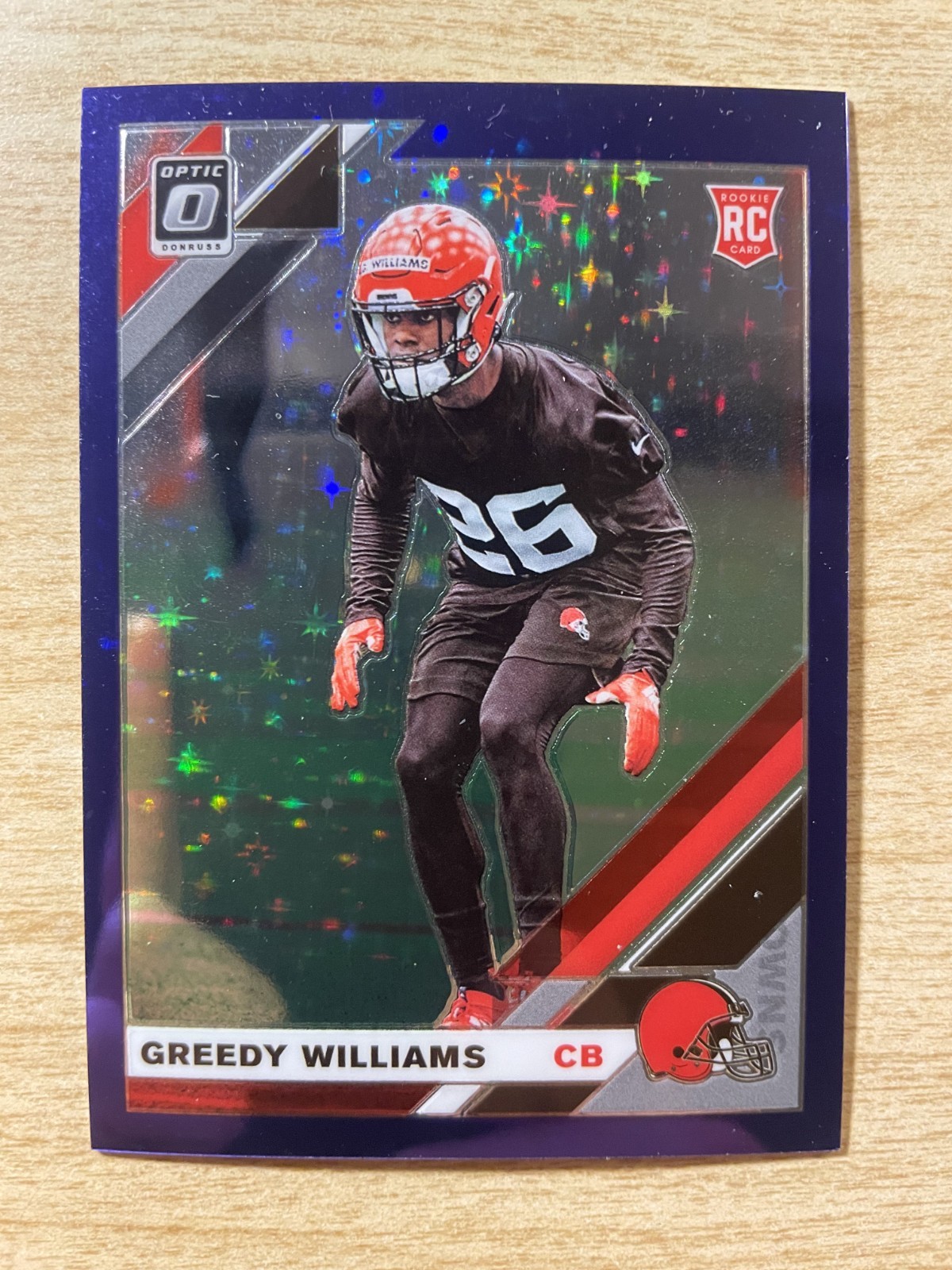 Greedy Williams Panini Donruss Optic #122 Purple Stars