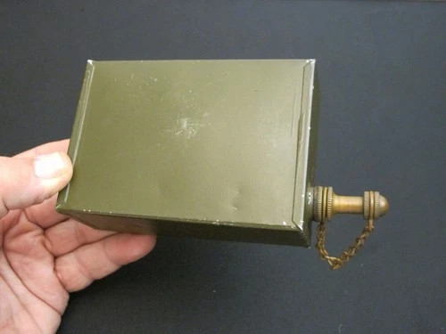 WWII/WW2 BRITISH Brass/Tin Vtg Military Oiler/Oil Can Antique Rare Tool