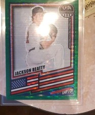 2026 Panini Stars and Stripes Jackson Beatty 12/25 USA Baseball Green Refractor