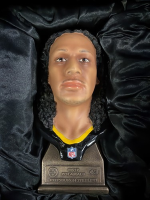 #ad New Troy Polamalu 8quot; Statue Player Sculpture iAM Pittsburgh Steelers Bust Wow $499.00
